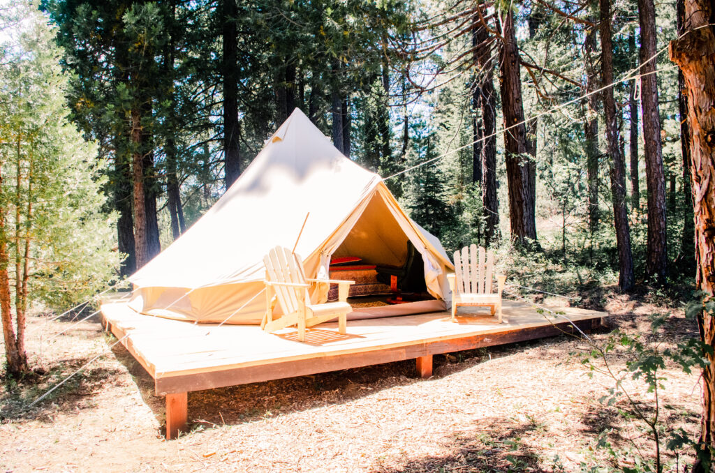 This is the Wild Plumas Glamping Campground